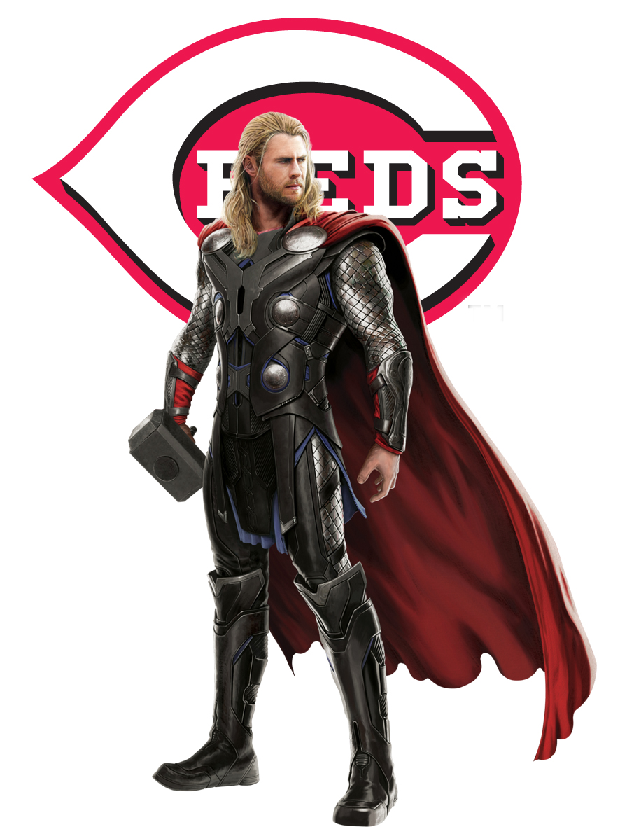 Cincinnati Reds Thor Logo vinyl decal